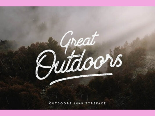 Outdoors Inks Typeface